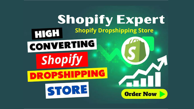 Gig Preview - Build a high converting dropshipping shopify store website