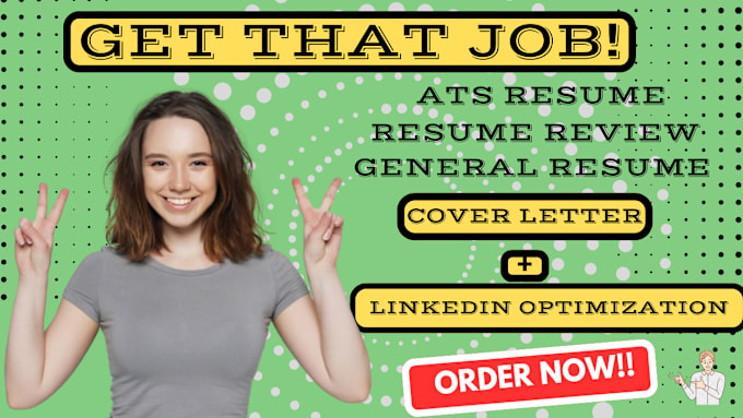 Gig Preview - Write you a professional resume, cover letter, linkedin optimization