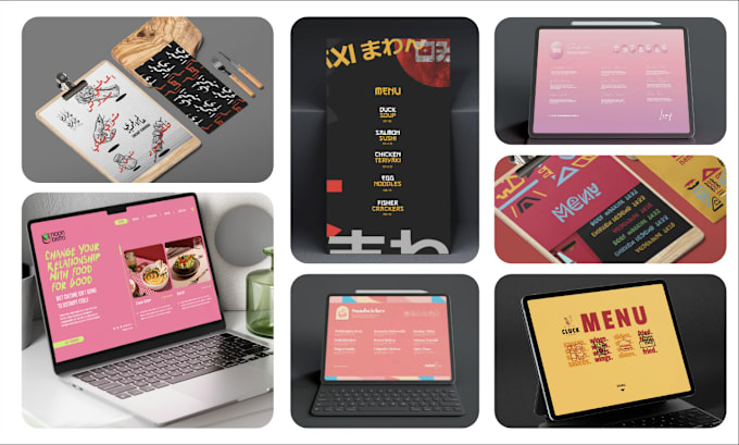 Gig Preview - Design a unique menu for your restaurant, cafe or hotel