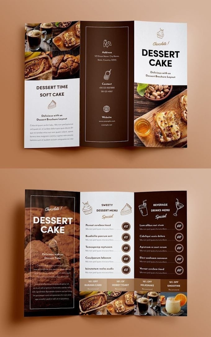 Gig Preview - Do modern and professional food menu, boards, bars, bakery, and café menu design