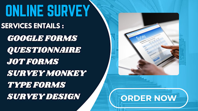 Gig Preview - Create and do online survey, google forms,jotform, questionnaire,market research