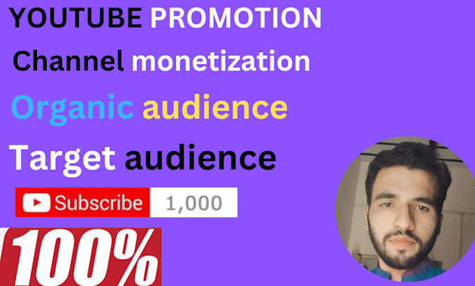 Gig Preview - Do complete youtube channel monetization and channel promotion