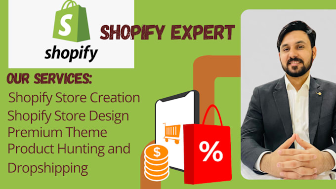 Gig Preview - Create design and redesign your shopify store