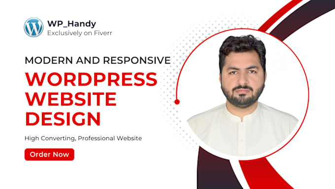 Gig Preview - Build a modern and responsive wordpress website design