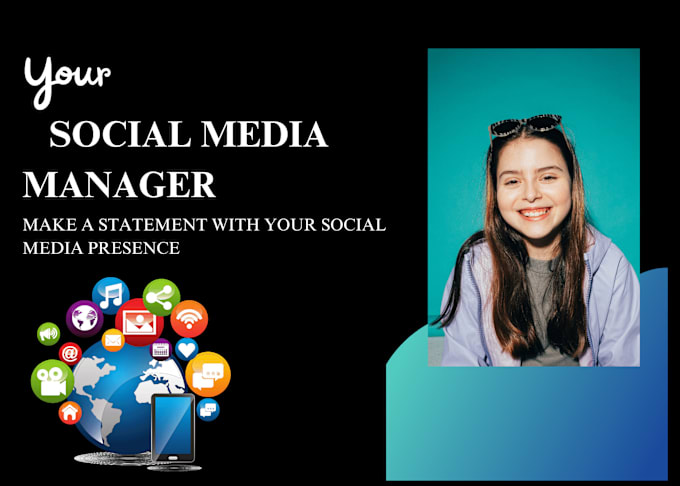 Gig Preview - Be your social media marketing manager and content creator