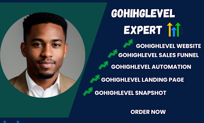 Gig Preview - Do go high level landing page ghl sales funnel go high level agency website