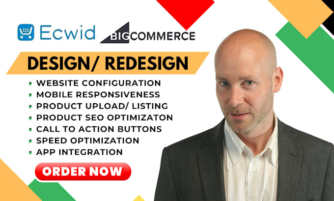 Gig Preview - Customize bigcommerce website redesign ecwid store ecwid website bigcommerce SEO