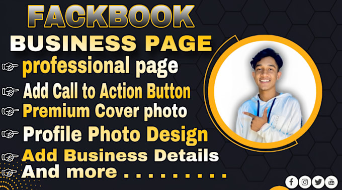 Gig Preview - Do create setup,fun page,logo and banner fb business page