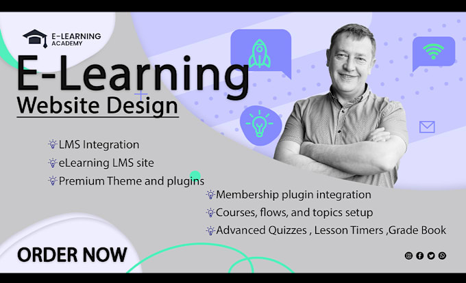 Gig Preview - Design community website or online class websites, eduma, buddypress, tutor lms