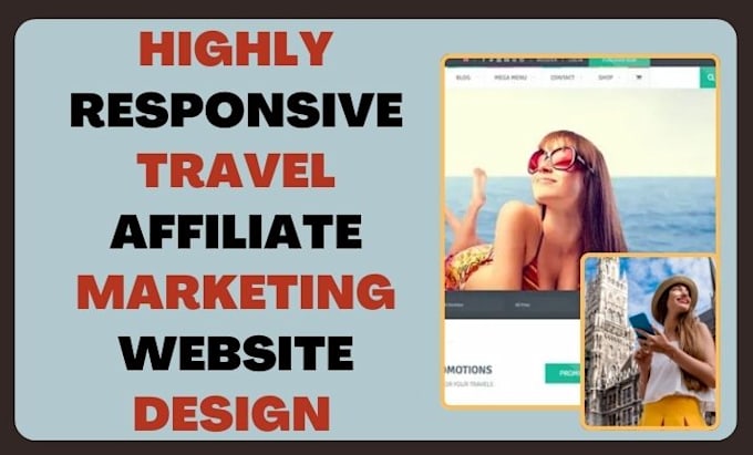 Gig Preview - Design travel affiliate marketing amazon clickbank airbnb holiday rental website