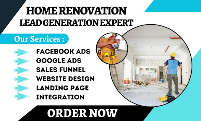 Gig Preview - Generate door repair leads window installation home decor painting landing page