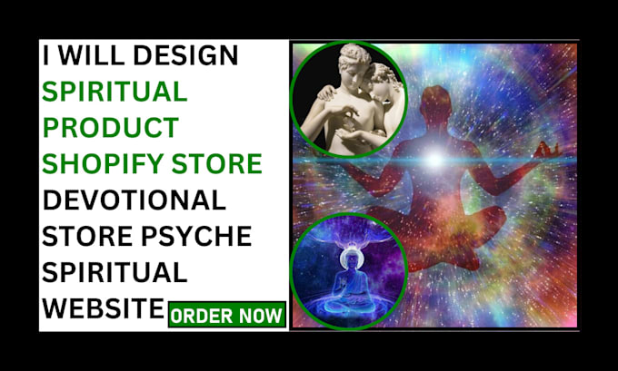 Gig Preview - Design spiritual product shopify store devotional store psyche spiritual website