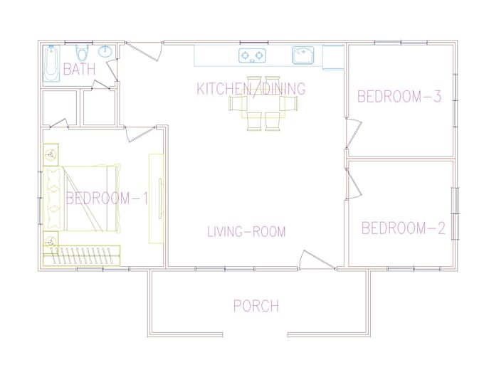 Gig Preview - Detail an original floor plan or from an existing sketch