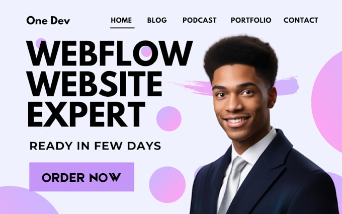 Gig Preview - Design webflow website figma to webflow webflow website design figma to webflow