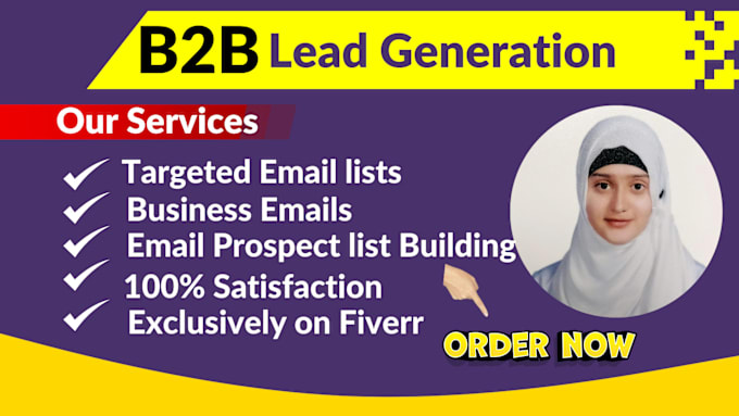 Gig Preview - Linkedin sale navigator b2b lead generation email list building web research