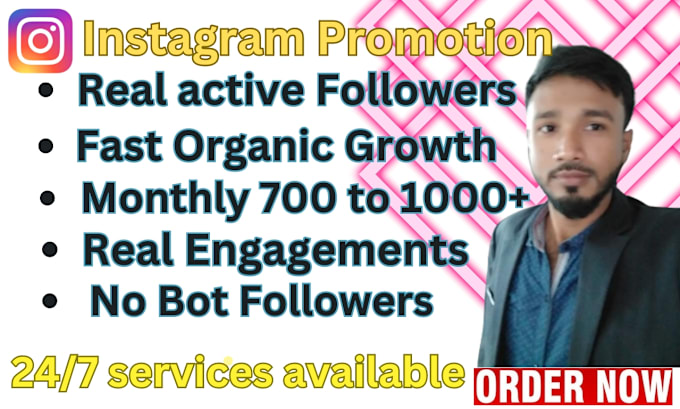 Gig Preview - Do instagram marketing and promotion for super fast organic growth