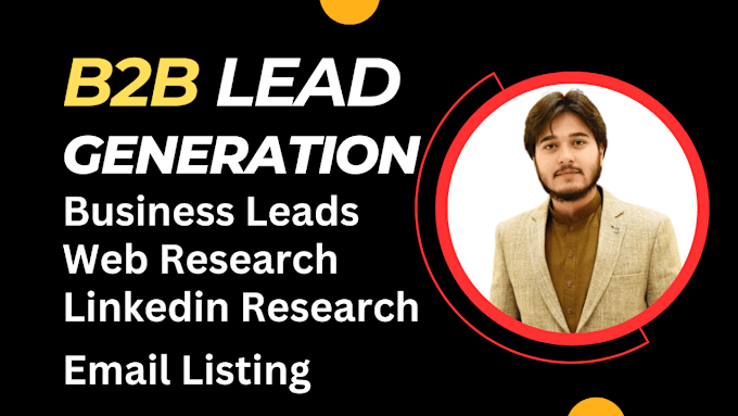 Gig Preview - Do b2b lead generation, targeted email list building, linkedin, web research