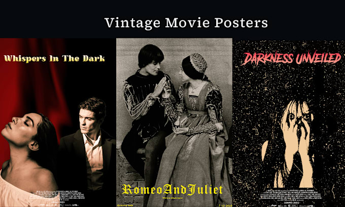 Bestseller - design vintage and creative movie poster designs