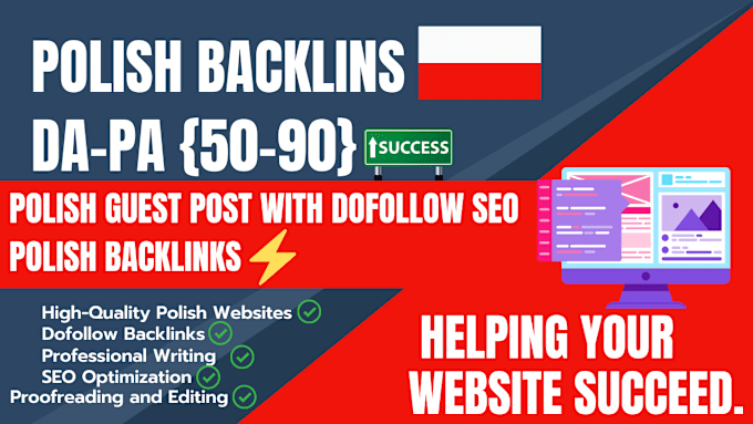 Gig Preview - Do polish guest post with dofollow seo polish backlinks