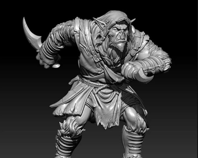 Gig Preview - Design 3d figure, 3d  toy, 3d stl maker, 3d character, nsfw, for tabletop game