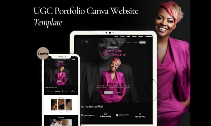 Gig Preview - Design high converting site ugc portfolio on canva