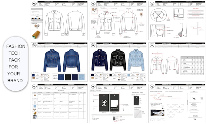 Gig Preview - Do apparel tech pack for sustainable manufacturing