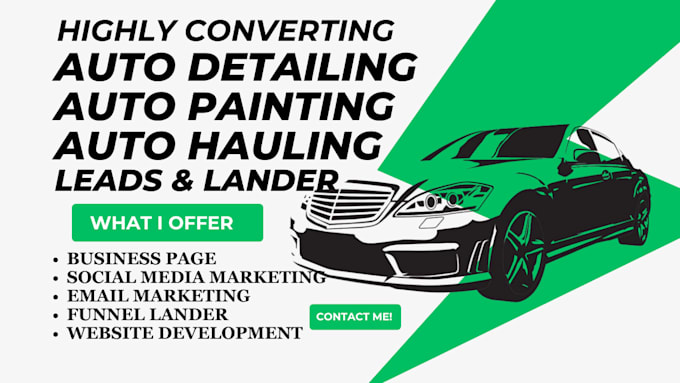 Bestseller - converting auto detailing leads auto painting leads auto hailing workshop leads