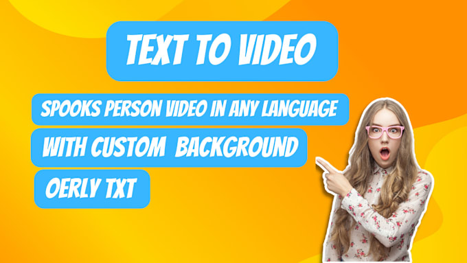 Gig Preview - Make text to video ai spokesperson video in just 1 day