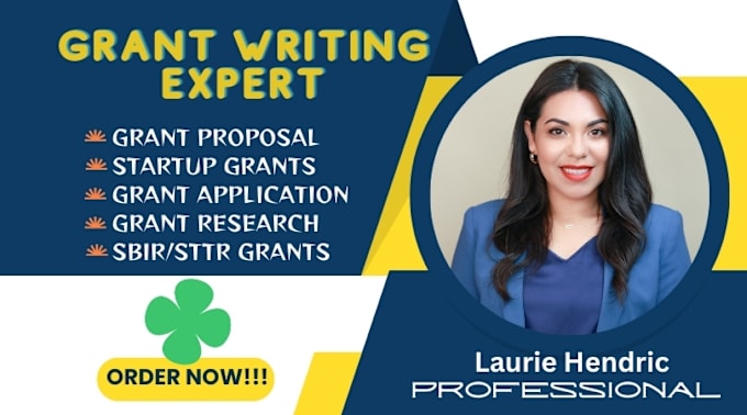 Gig Preview - Do your grant research, grant proposal and grant application