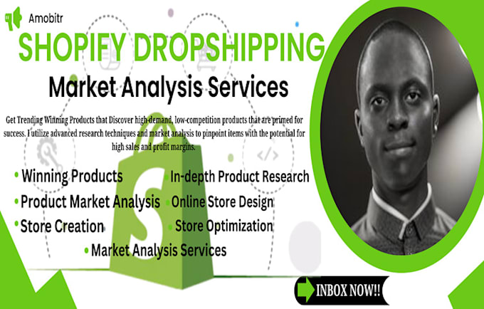 Gig Preview - Do shopify dropshipping, shopify product research, and shopify market analysis