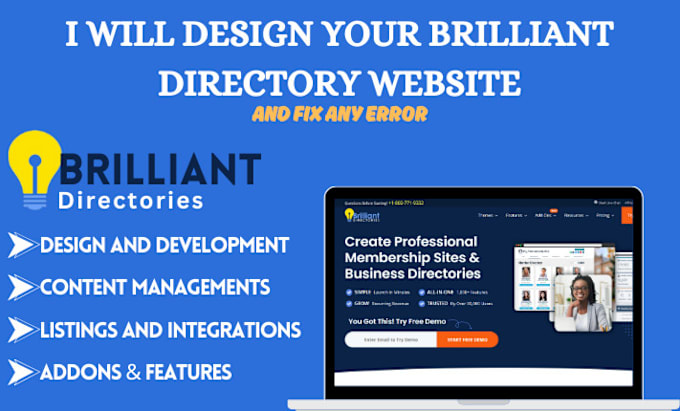 Gig Preview - Build brilliant directory listing directory website directory website