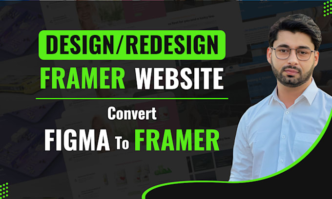 Gig Preview - Build framer website design, figma to framer website