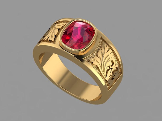 Gig Preview - Do custom jewelry and cad design for 3d model and rendering