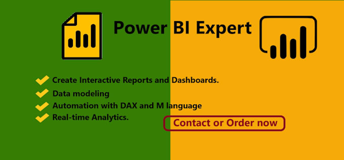 Gig Preview - Design interactive dashboards and data modeling in power bi