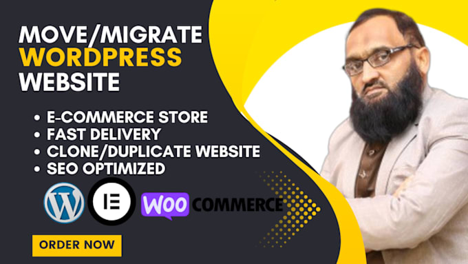 Gig Preview - Move or migrate your wordpress website in 1 hour