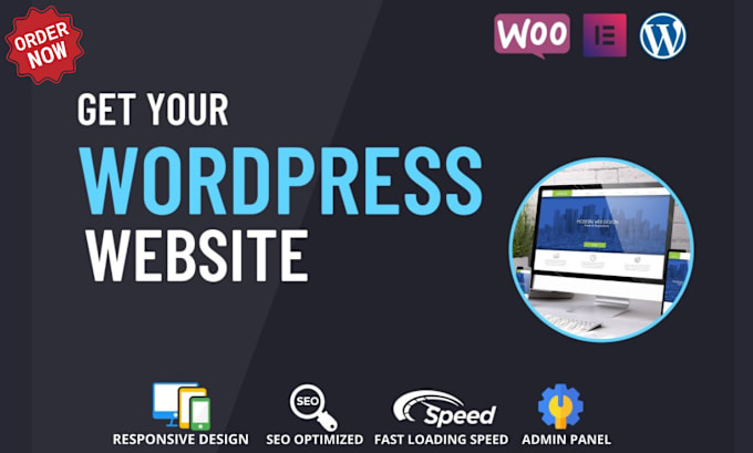 Gig Preview - Build responsive wordpress website or wordpress design