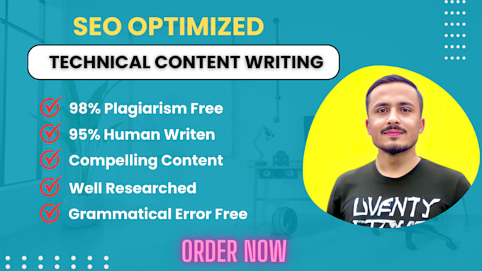 Gig Preview - Write SEO optimized technical web blog articles