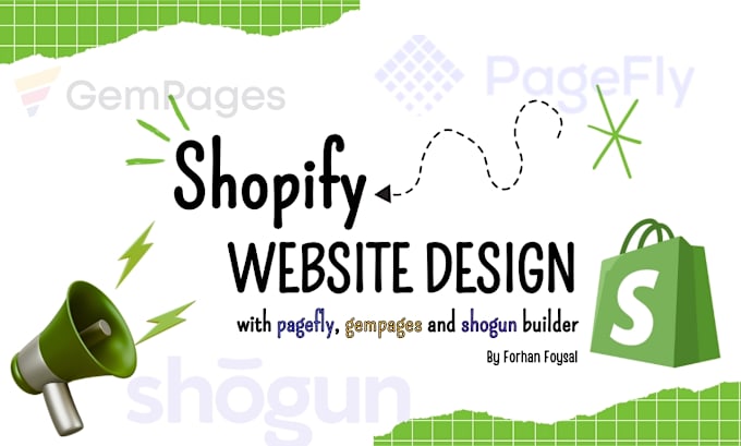 Gig Preview - Design shopify landing page or one product store by pagefly, gempages, replo