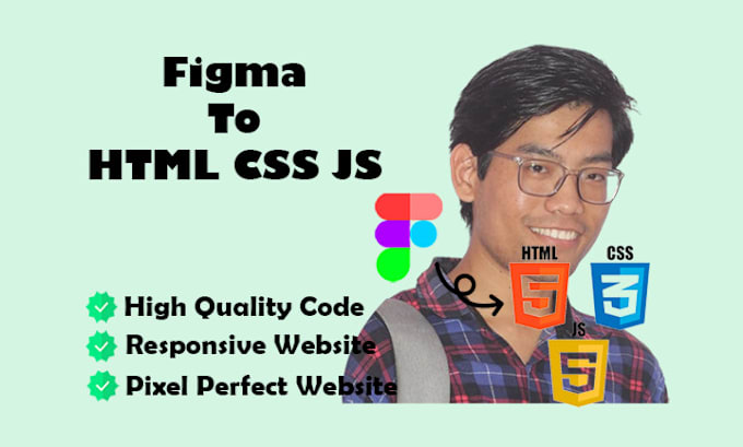 Gig Preview - Convert figma to html tailwind css js as a frontend web js developer