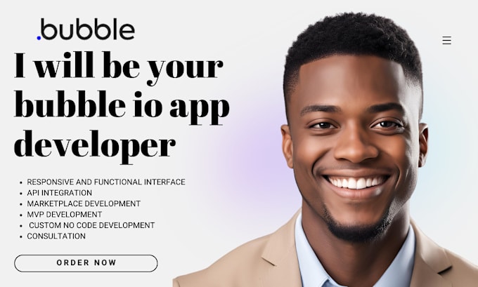 Gig Preview - Build your no code bubble app, bubble io developer, bubble mvp, bubbleio website