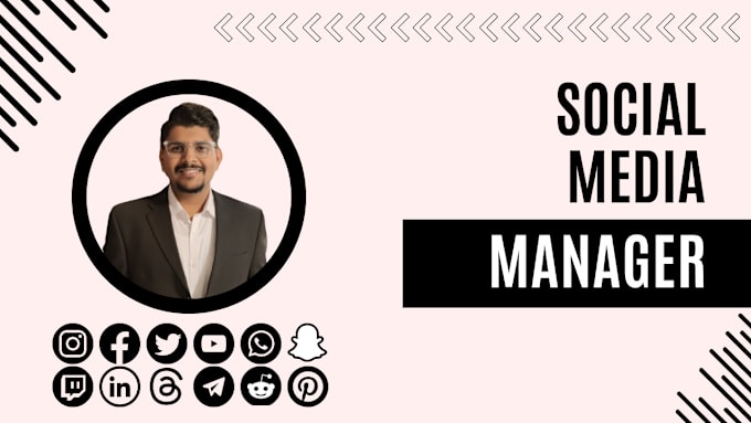 Gig Preview - Be your social media marketing manager and content creator