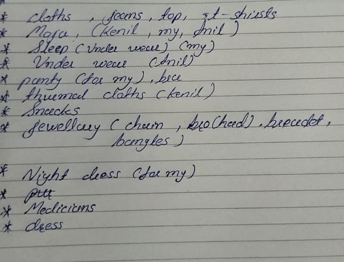 Gig Preview - Do english cursive handwriting