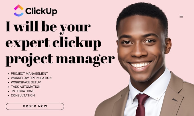 Gig Preview - Be your clickup project manager, clickup virtual assistant, clickup consultancy