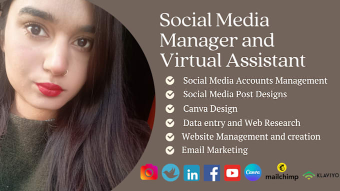 Bestseller - be your social media manager and virtual assistant