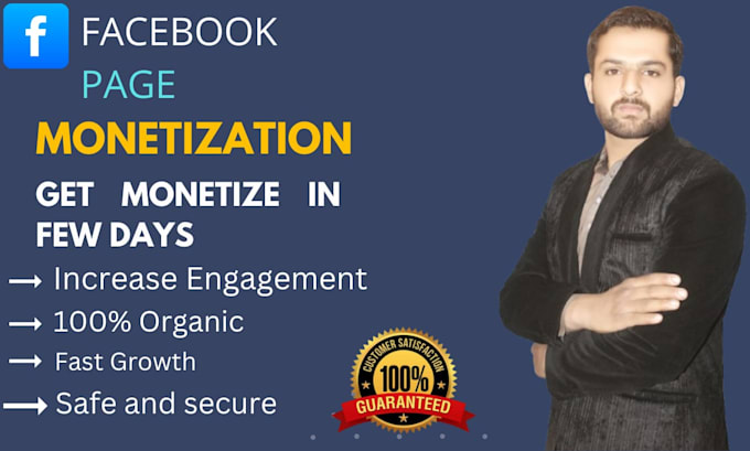 Gig Preview - Complete facebook page monetization criteria organically