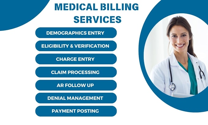 Gig Preview - Do medical billing, ar follow up and denial claim fixation