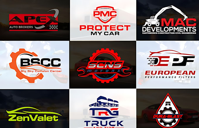 Gig Preview - Do modern automotive, repair, car wash, car rental logo or any graphics design