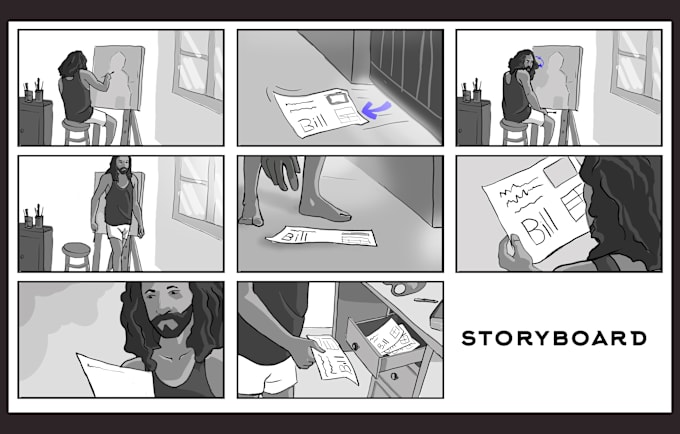 Gig Preview - Create professional storyboards as a storyboard artist