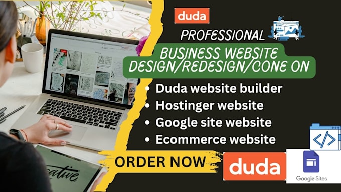 Gig Preview - Build you website on duda hostinger website google site, wix goog le website SEO