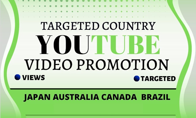 Gig Preview - Do youtube video promotion japan australia canada brazil